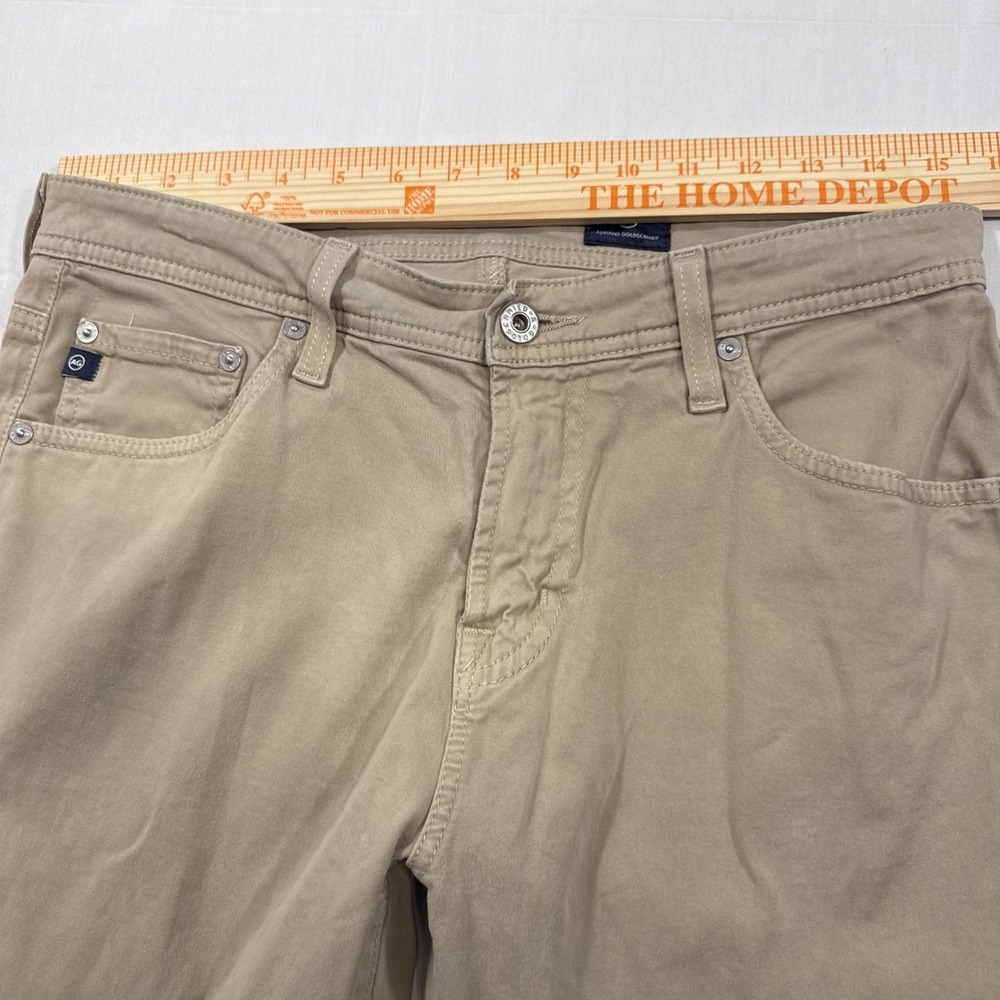 JEANS MODERN ATHLETIC AG Adriano MENS 30X34 Goldschmied Ives Stretch TAN BRN - Picture 6 of 9
